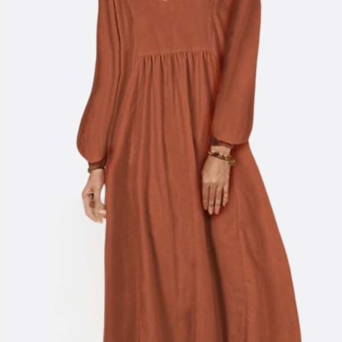 Midi Long Sleeve Spring Dress