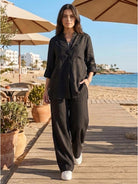 100% cotton Double Comfort Set two-piece outfit in vibrant colors for women