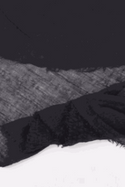 Black linen Color-POP scarf lightweight and warm, eco-friendly, all-weather ready accessory