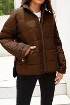 Lightweight puffer travel jacket compressible and stylish for versatile adventures