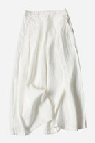 Sun-Kissed Elegance lightweight white palazzo pants breathable fabric summer wear