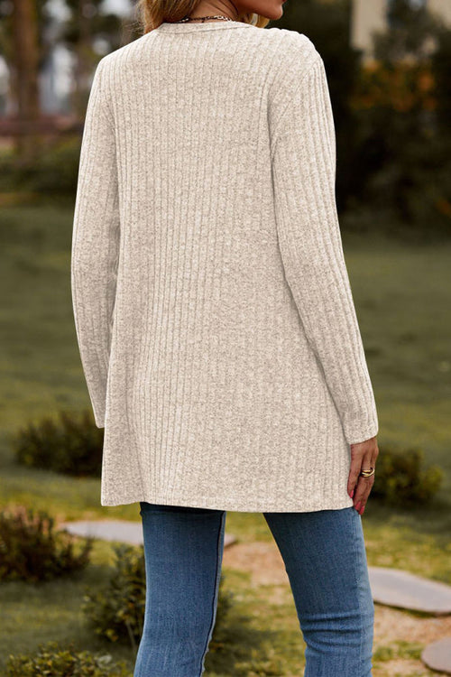 Long, Lightweight, Ultra Soft Knit-like Cardigan