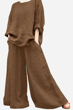 Wide Leg Pants With Pockets