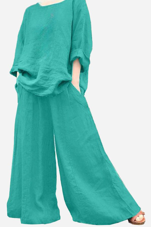 Wide Leg Pants With Pockets