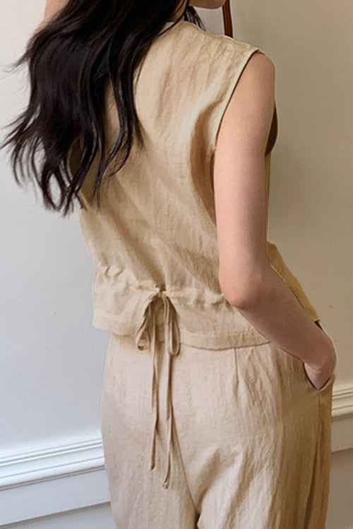 Eco Chic Linen Blend Two-Piece