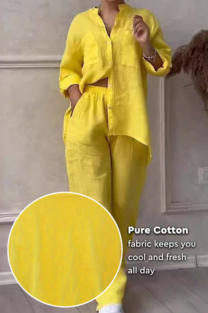 100% Cotton Travel-Ready Two Piece Set