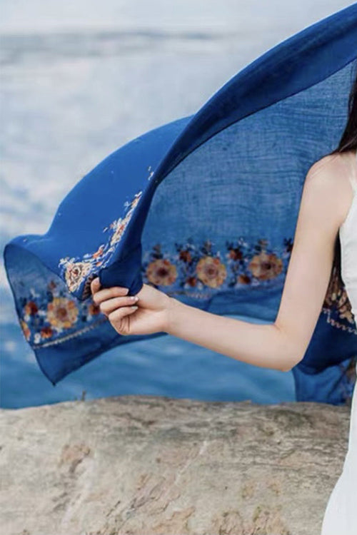 Embroidered Travel-Must Versatile Shawl