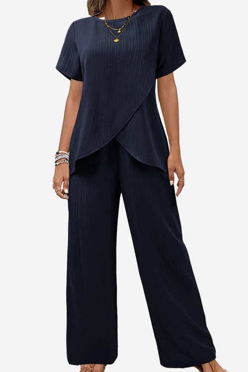 Textured Elegance Two-Piece Set