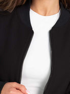 Easy Airport Lounge Set with soft cotton-blend fabric, relaxed fit jacket, and wide-leg pants for travel comfort.