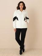 Colorblock Comfort Tracksuit with contrast panels and relaxed fit in wrinkle-resistant polyester