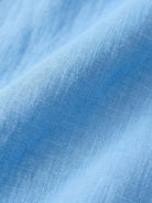 Two-piece cotton linen set with V-neck top and wide-leg elastic waist pants