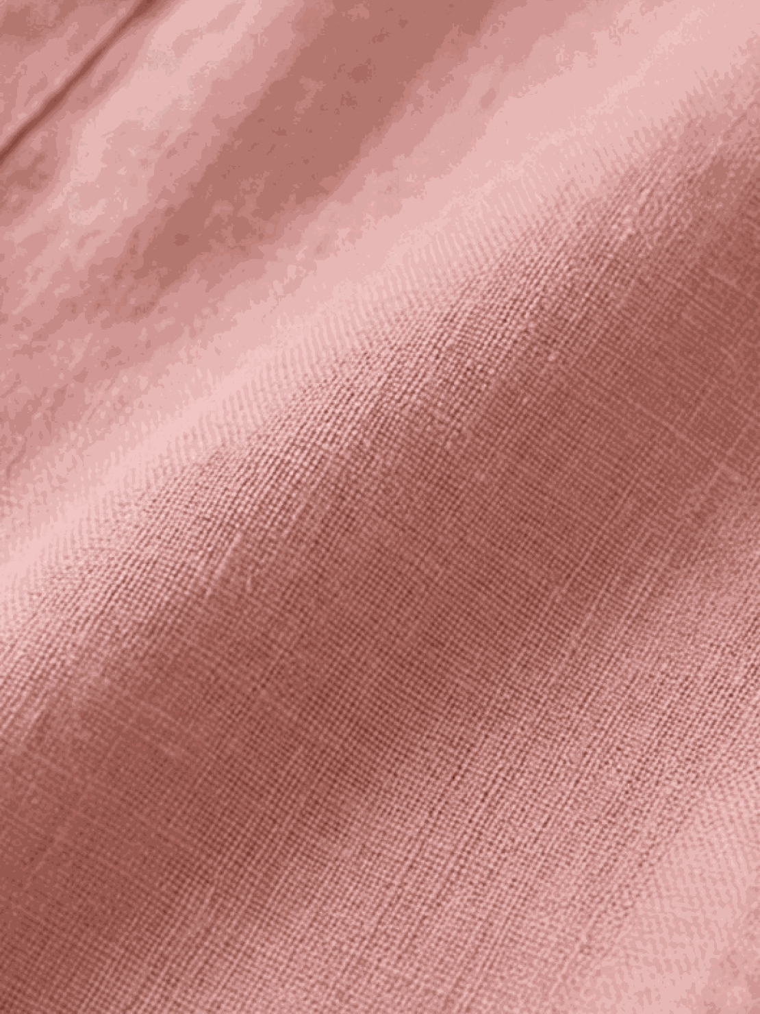 Pure Linen Age-Defying Shirt with button detail on white background