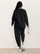 Woman wearing All-Day Comfort 2-Piece Outfit Set in lightweight breathable fabric