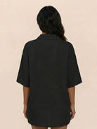 Coastal Linen Cotton two-piece set with breathable cotton-linen blend, stylish button-down top and shorts combo