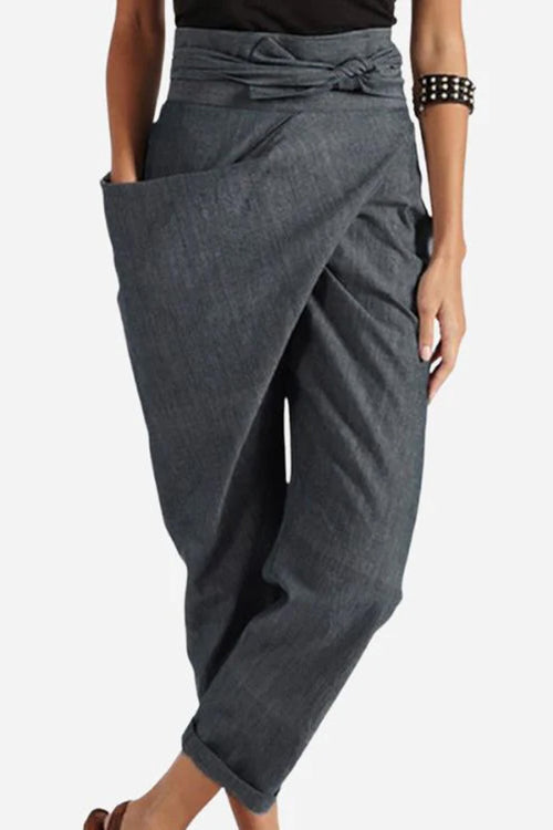 High-Waist Wrapped Comfy Pants