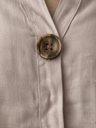 Pure linen two-piece casual set with breathable fabric and elegant design