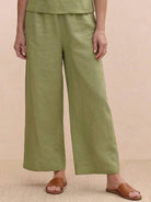 Loose fit co-ord set with soft-tailored top and wide-leg bottoms in breathable cotton blend.