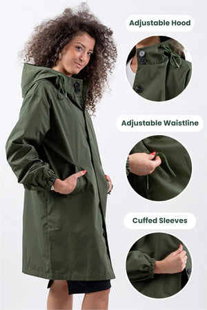 The Rain Couture Windbreaker-Trendy, Oversized, and Water-Resistant